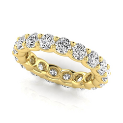 Edler Diamant Eternity Band 3,6 Karat F/VS1 – 14K Gelbgold