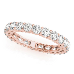 Handgefertigter Diamant Eternity Band 3,8 Karat von HarryChadEnt