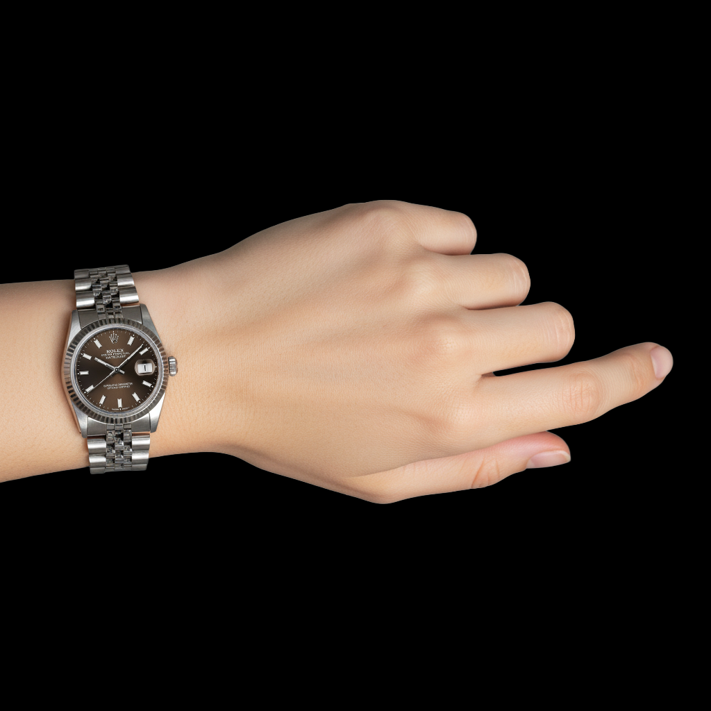 31 mm Rolex Date-just Edelstahluhr