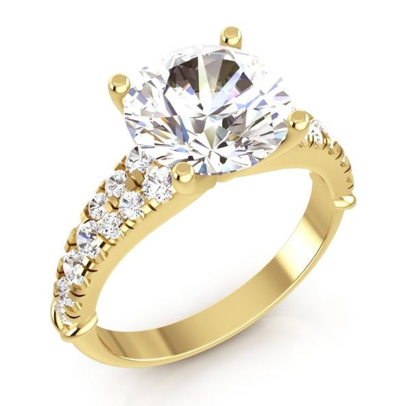 3,40 Karat Brillantschliff Echt Diamanten Verlobungsring Weißgold Neu