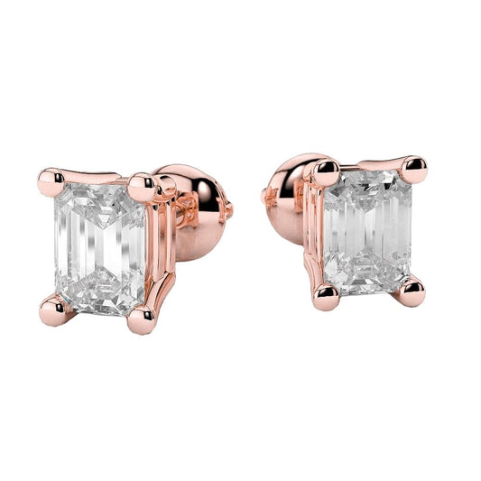 3,50 Karat Echt Diamanten Ohrstecker Roségold 14K