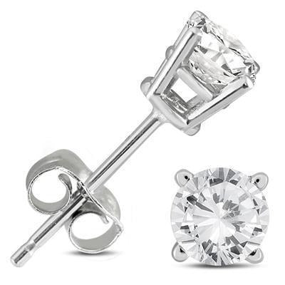 3,50 ct Damen Ohrstecker mit Rundschliff Echt Diamanten