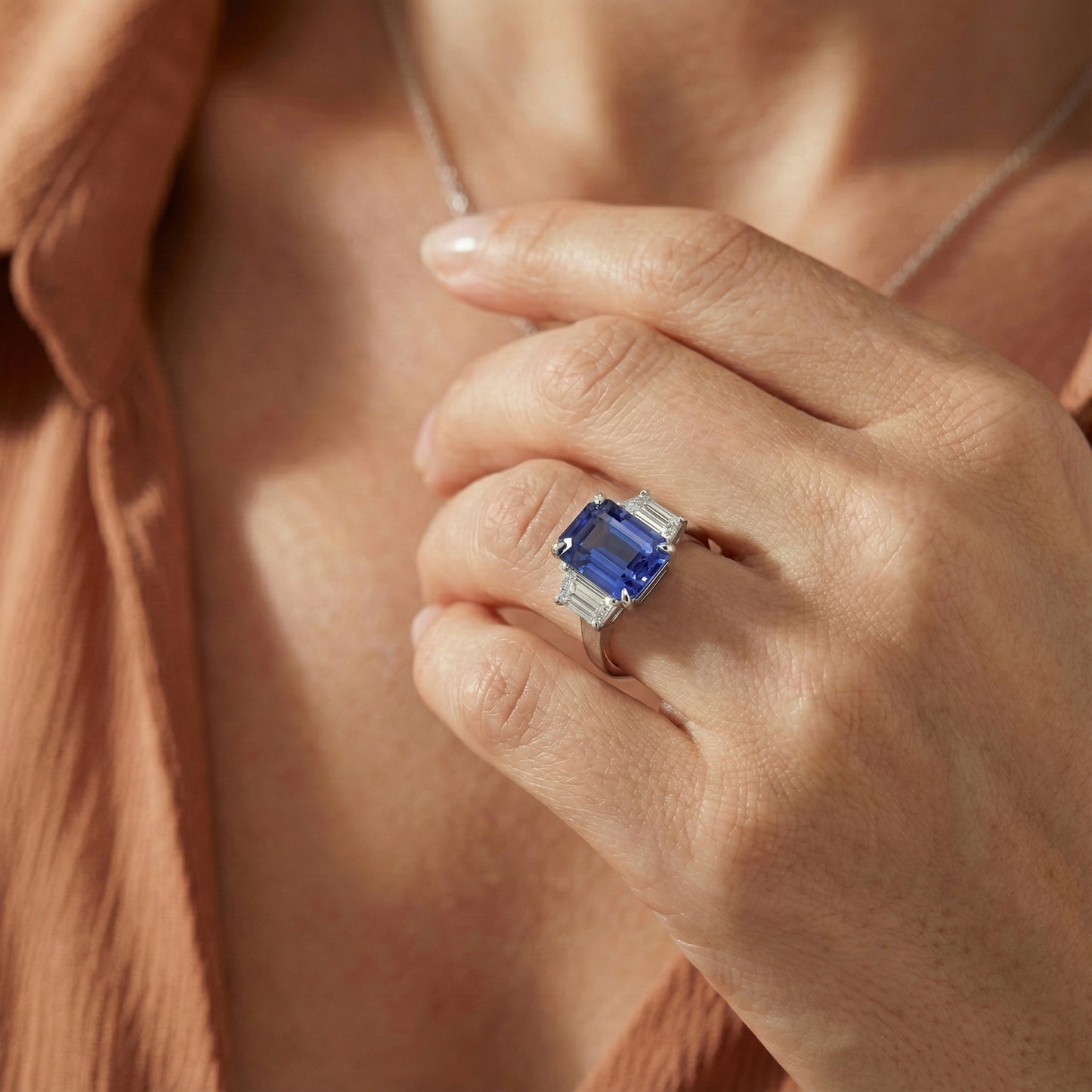 echter diamant 3.50Karat ring mit Diamantbesatz