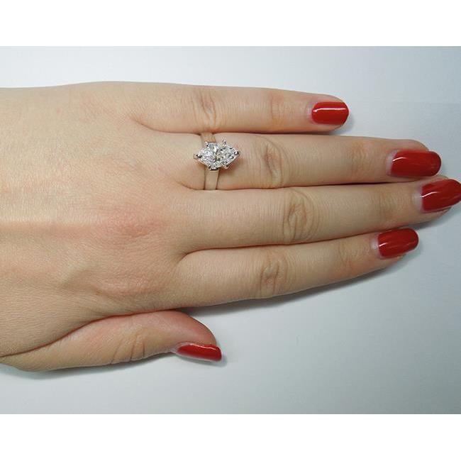 3.01 Karat Marquise Echt Diamant Solitaire Ring Damen Schmuck Neu