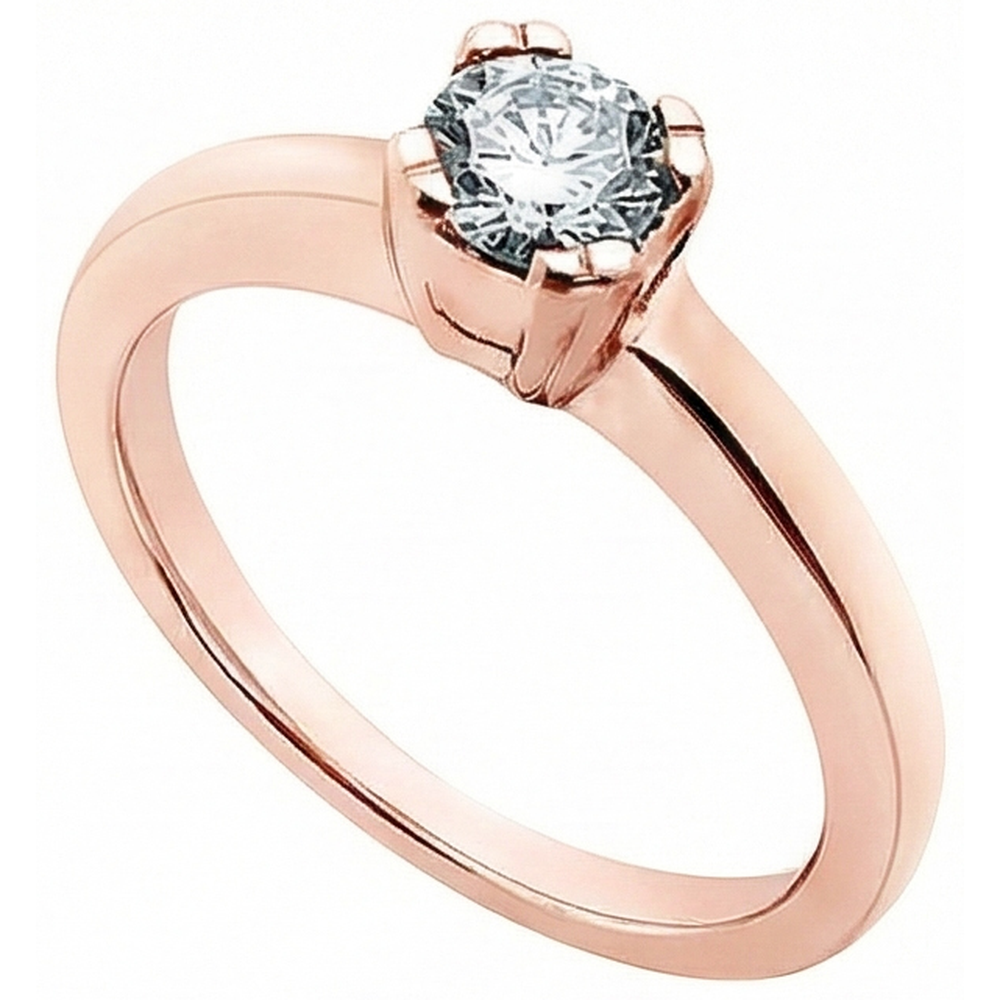 3,01 ct. Runder Echt Aus der Erde Abgebauter Natürlicher Diamant-Solitär-Verlobungsring
