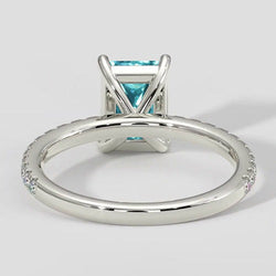 3,25 Verlobungsring Kissenschliff Paraiba Ring