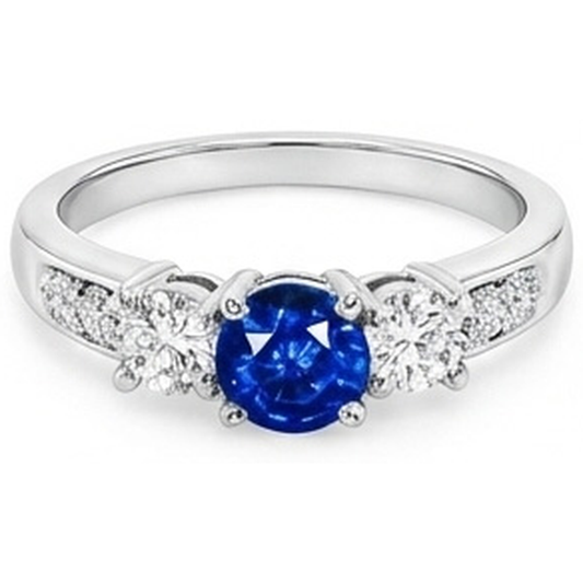echter round diamant 3.40Karat ring Seitenansicht