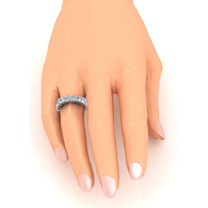 Luxuriöser Brillant Eternity Band 0,50 Karat – Profilansicht