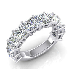 Prinzess Brillant Eternity Band in 14 Karat Weißgold – 0,50 Karat