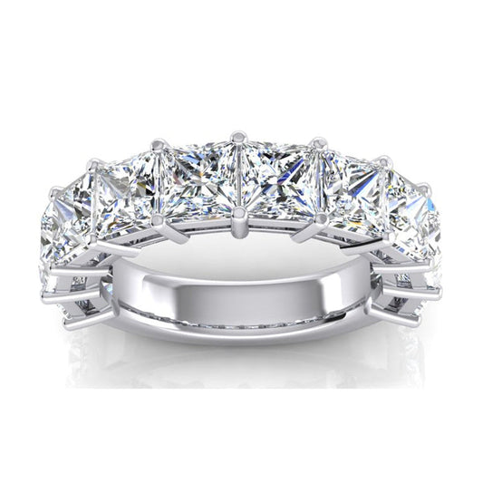 Eternity Band 14 Karat Weißgold mit Brillant – Frontansicht