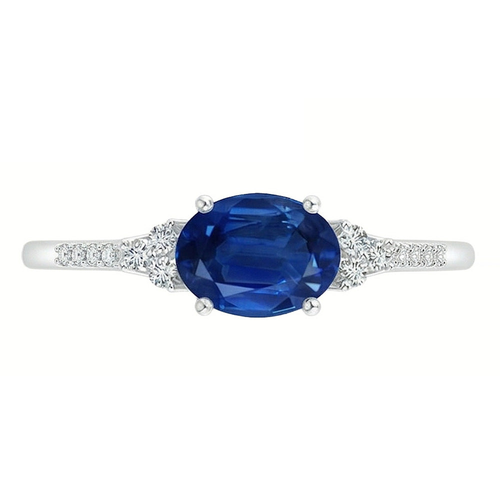 echter oval diamant 3.50Karat ring Detailansicht