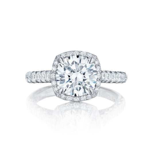 3.55 Karat Halo Echt Diamantring Weißgold 14K