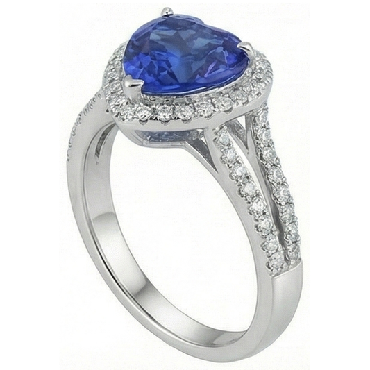 echter round diamant 3.60Karat ring Seitenansicht