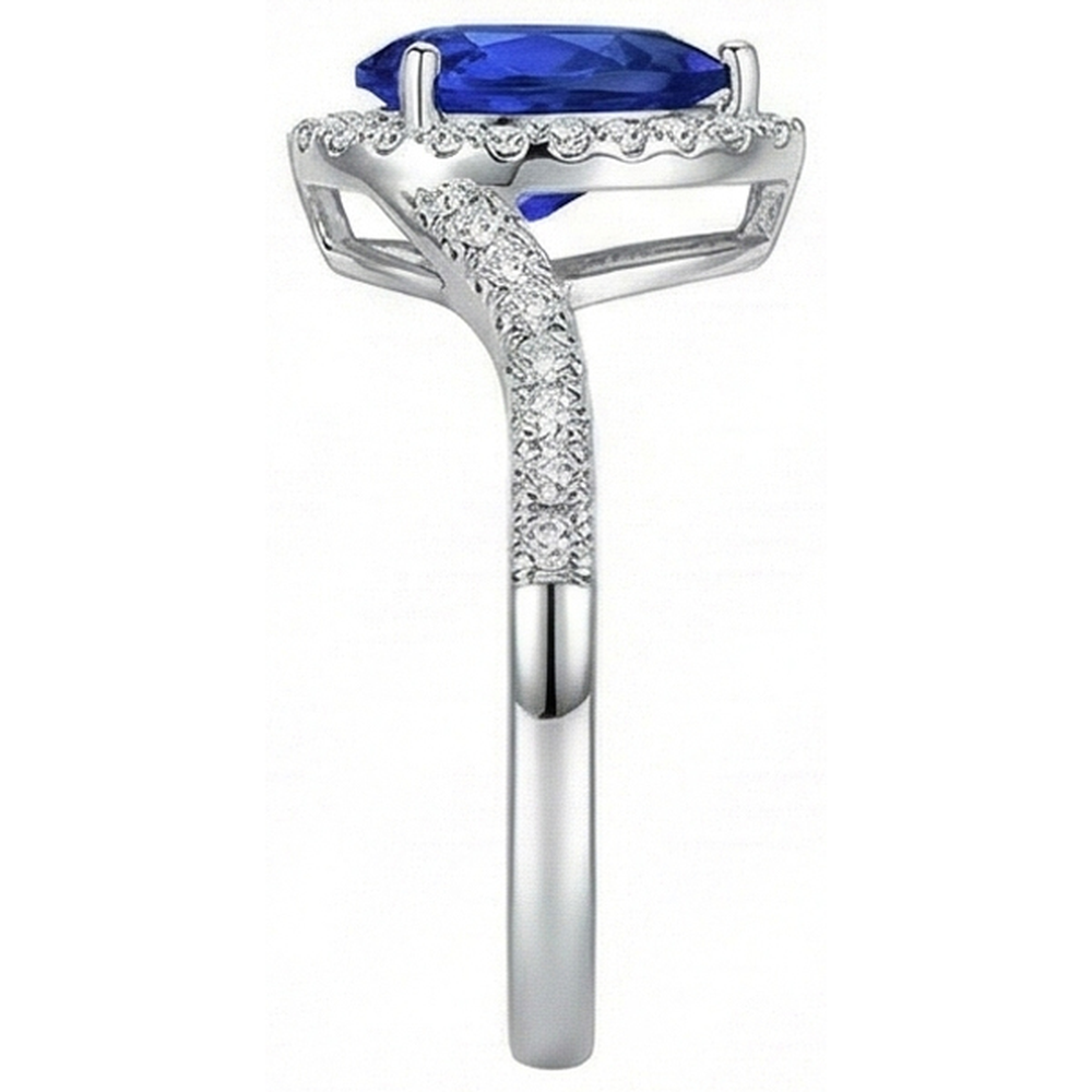 echter round diamant 3.70Karat ring Detailansicht