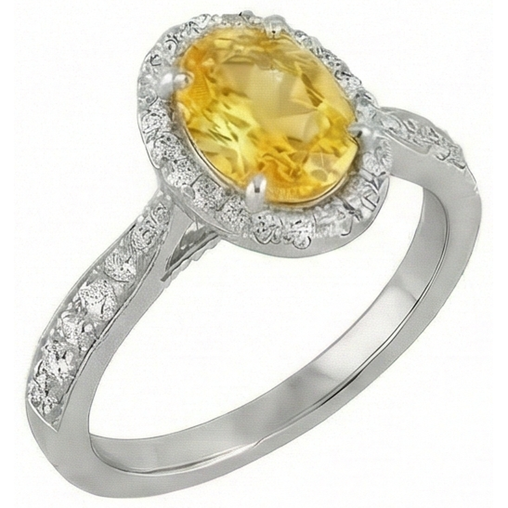 echter oval diamant 4.50Karat ring Detailansicht