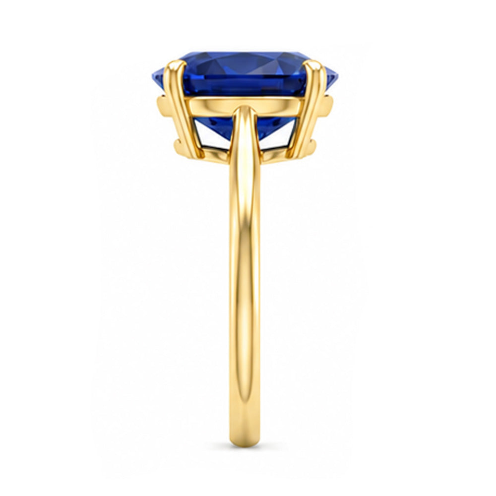 4 Karat Saphir-Verlobungsring aus Gelbgold