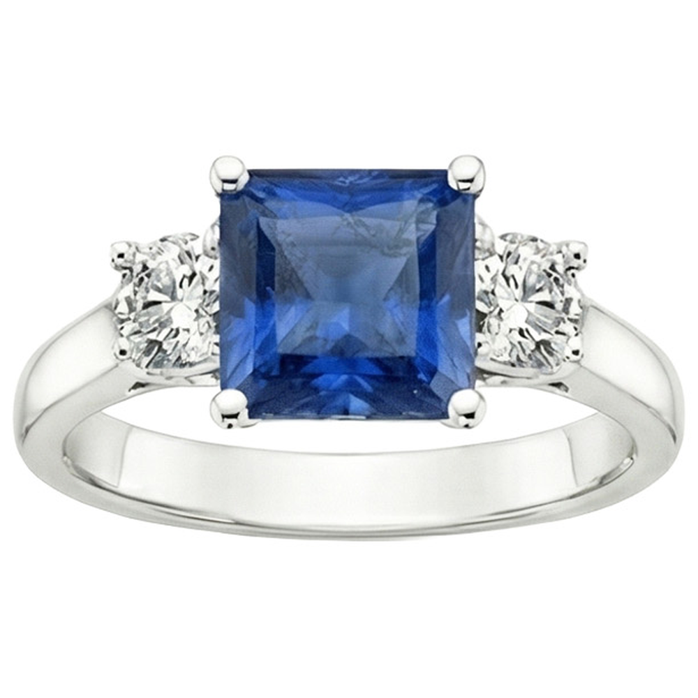 echter round diamant 4Karat ring Detailansicht