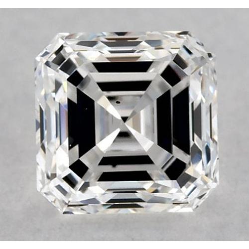 4 Karat Asscher-Diamant, lose, F, VS1, sehr guter Schliff