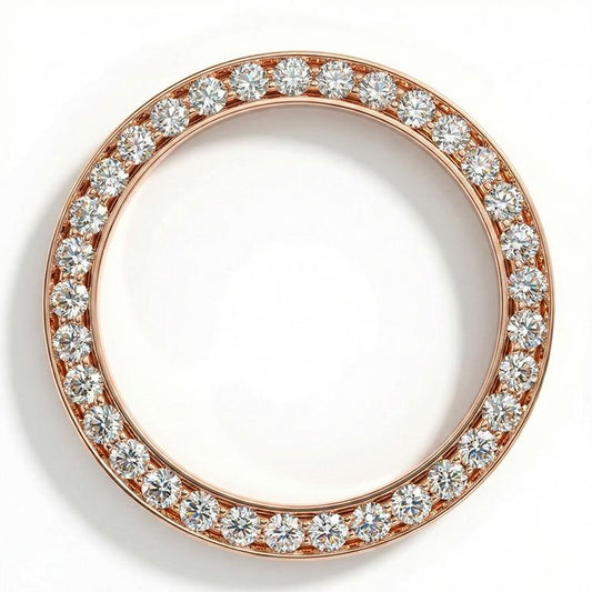 Rund-Brillant Diamant Ring in 18K Roségold – Hauptansicht