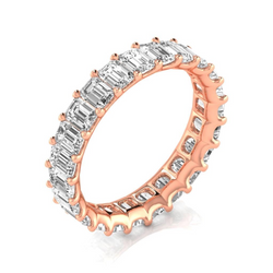 Edler Diamant im Smaragd-Schliff Eternity Band 0,20 Karat – 14