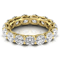 Brillant Eternity Band 4,95 Karat F/VS1 – 14K Gelbgold