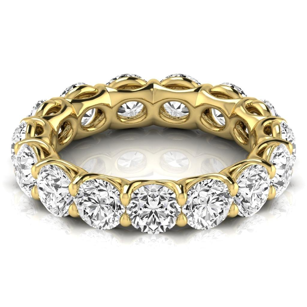 Brillant Eternity Band 4,95-Karat 14K Gelbgold – Hauptansicht