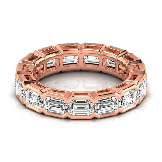 Brillant Eternity Band 0,33-Karat 14 Karat Roségold – Frontansicht
