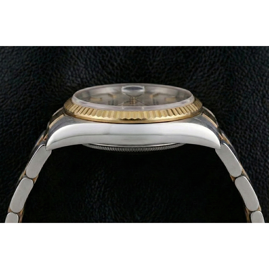 SCHNELLES EINSTELLEN Rolex-Uhr Oyster-Band ohne Löcher Datejust Rolex Zweifarbig SCHNELLES EINSTELLEN