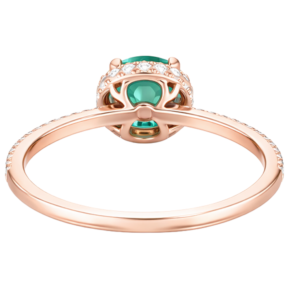 echter round smaragd 4.40Karat ring mit Diamantbesatz
