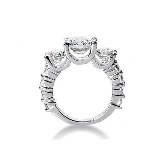 4.51 Karat Echt  Diamant Jubiläumsring Damen Weißgold 14K