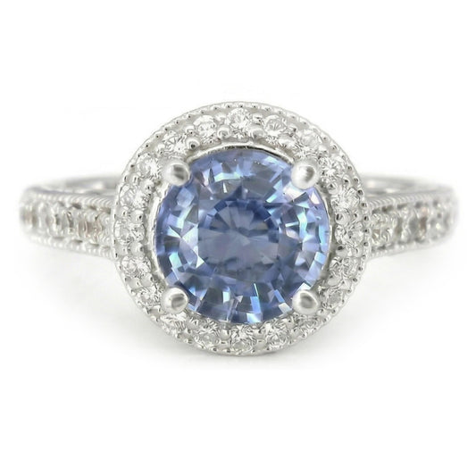 echter round diamant 4.86Karat ring Seitenansicht