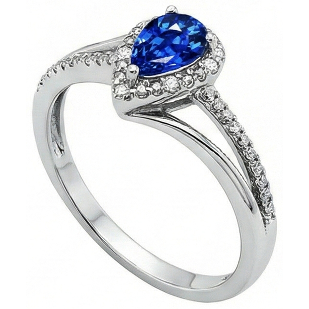 echter round diamant 5.36Karat ring Seitenansicht