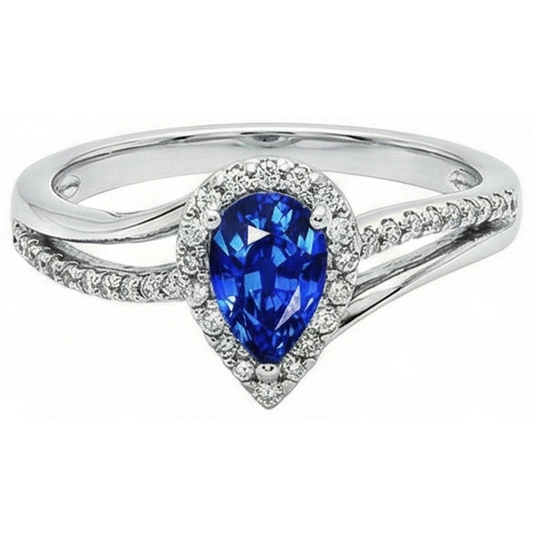 echter round diamant 5.36Karat ring Vorderansicht