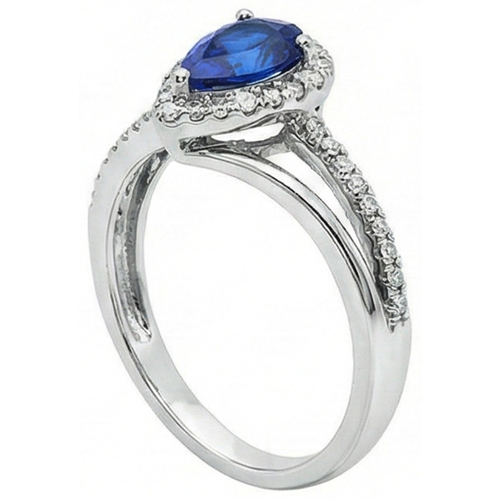 echter round diamant 5.36Karat ring Profilansicht