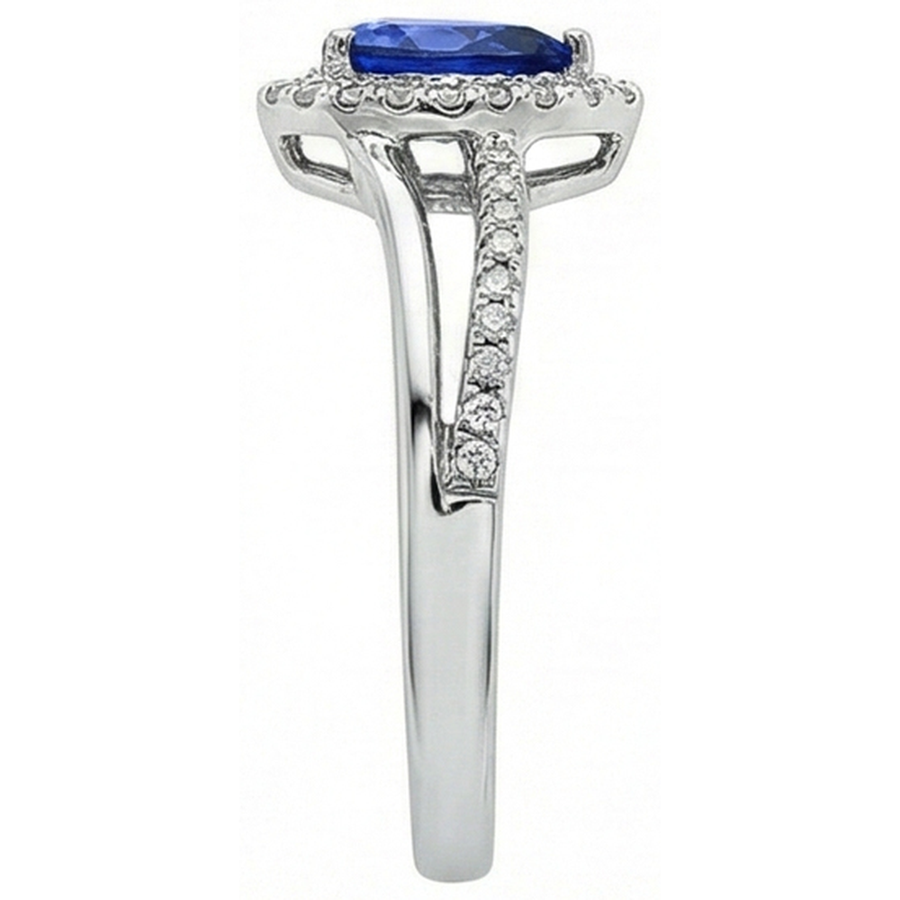 echter round diamant 5.36Karat ring auf Weiß