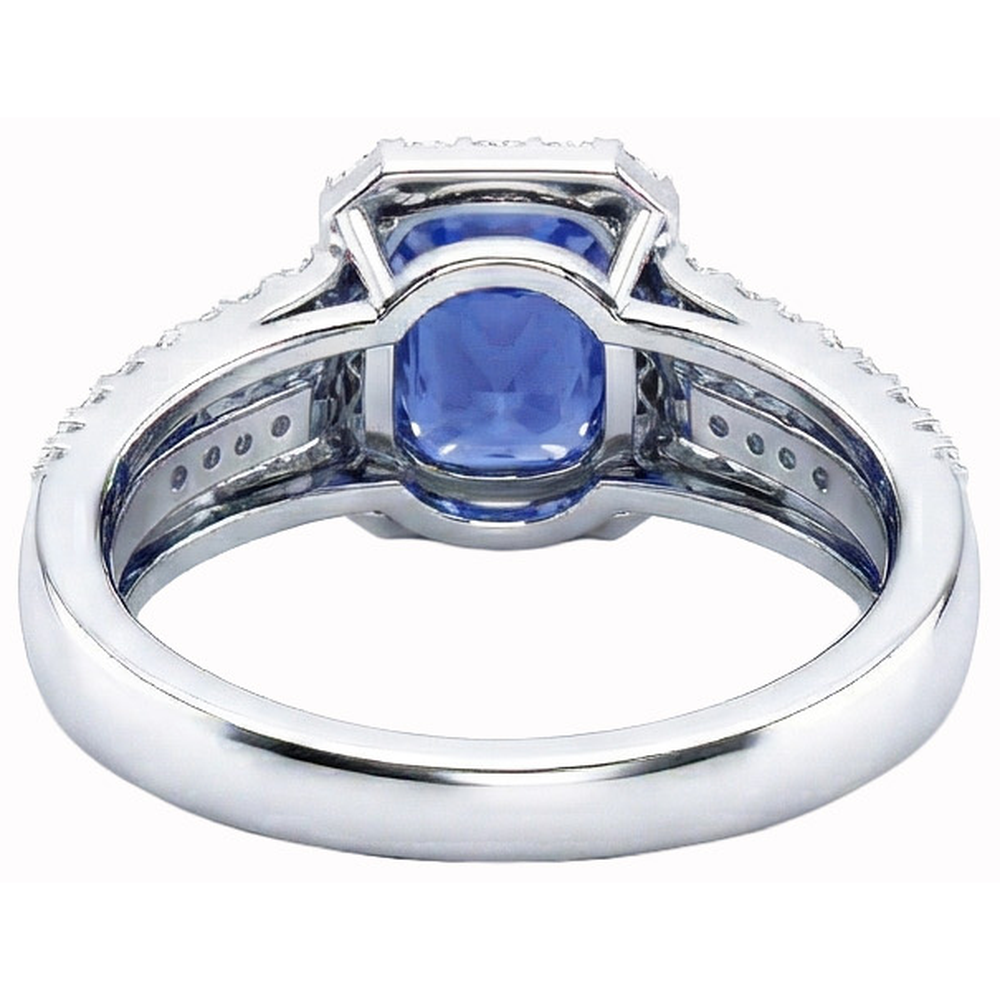 echter round diamant 5.50Karat ring Profilansicht