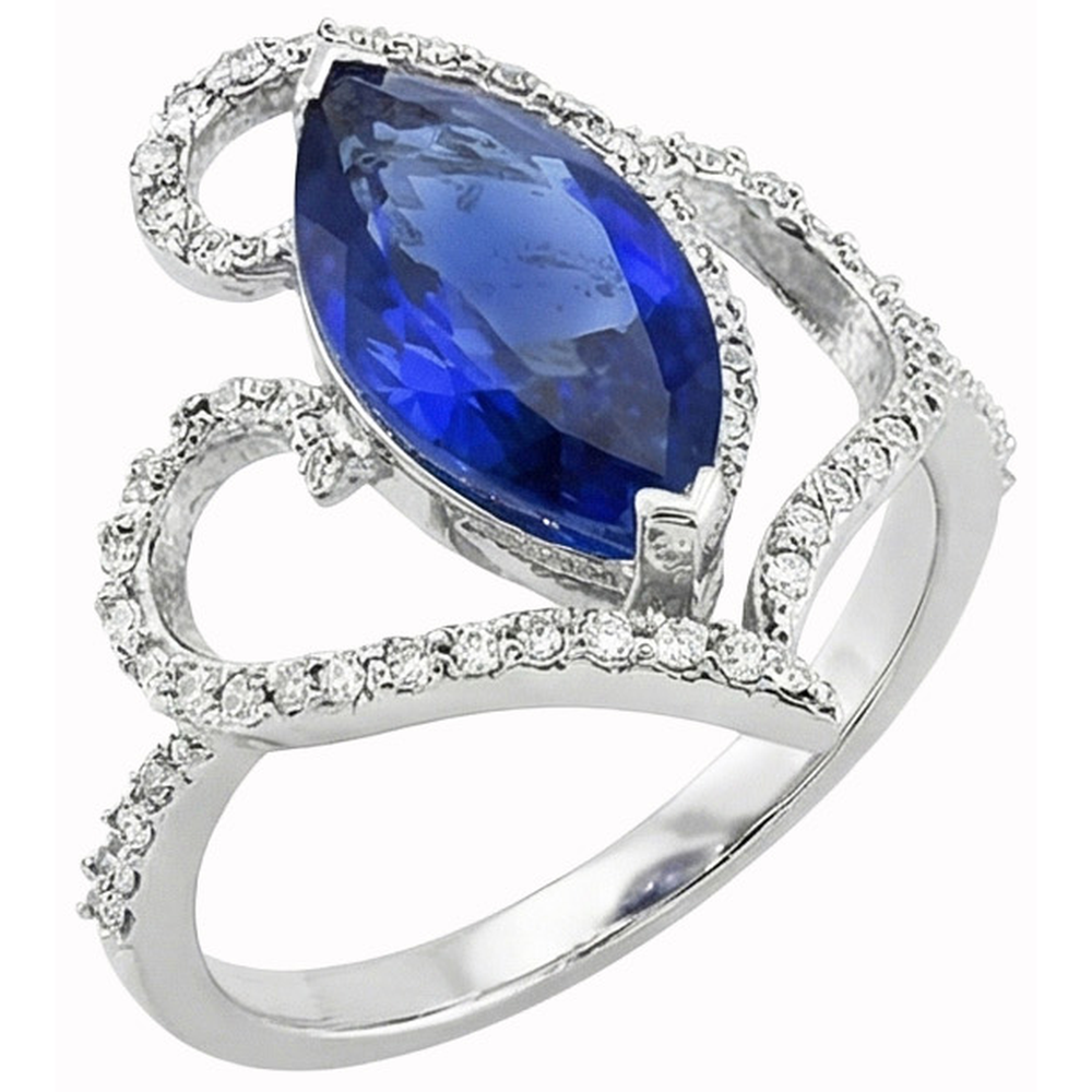 echter marquise diamant 5.66Karat ring Draufsicht