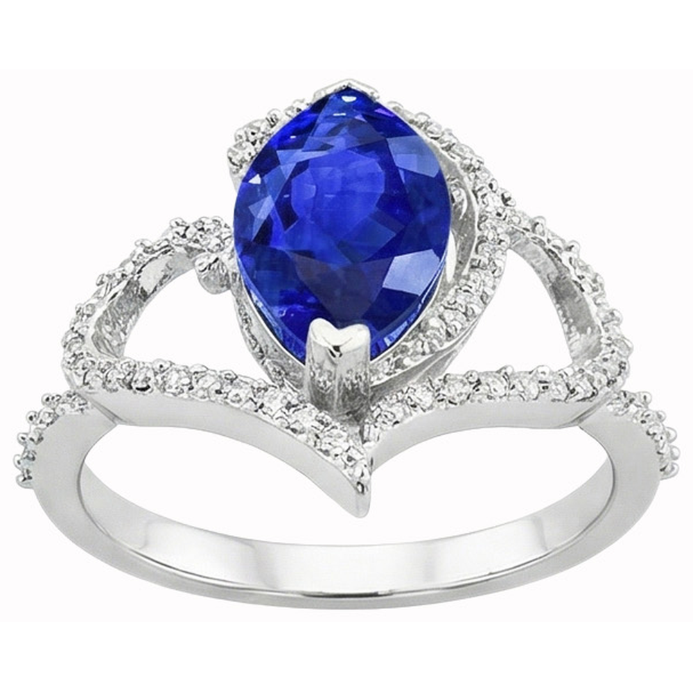 echter marquise diamant 5.66Karat ring Seitenansicht