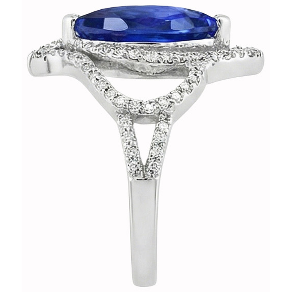echter marquise diamant 5.66Karat ring auf Weiß