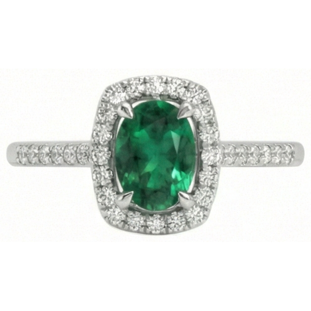 echter oval diamant 5.75Karat ring Detailansicht