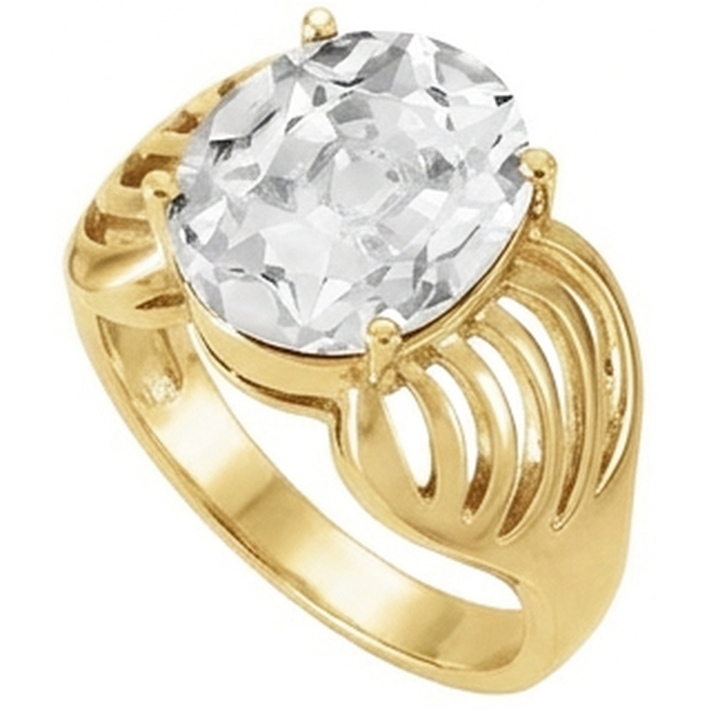 Naturreiner Brillant Solitär-Ring – Seitenansicht