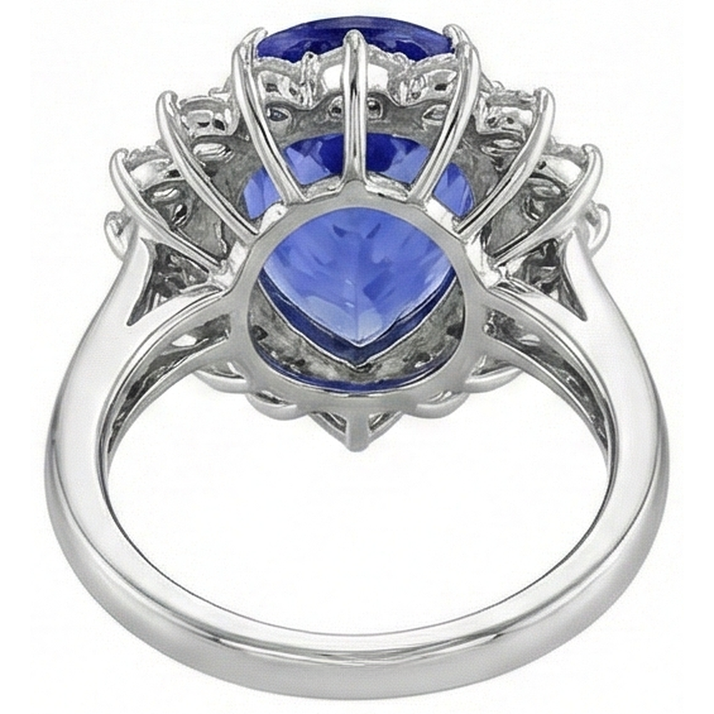 echter round diamant 5Karat ring mit Diamantbesatz