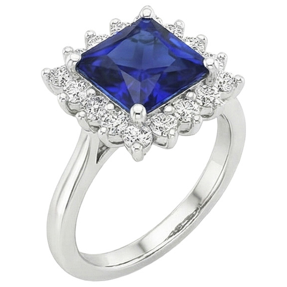 echter round diamant 5Karat ring Detailansicht