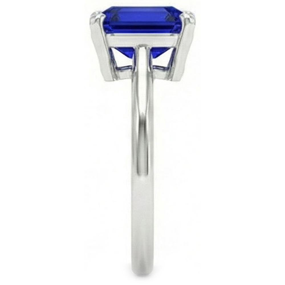 5 Karat tiefblauer Saphir-Verlobungsring