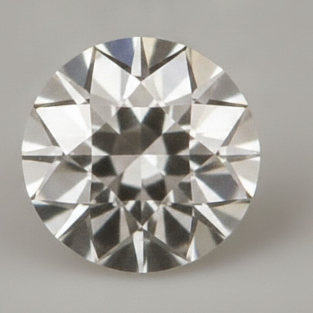 5 Karat loser Diamant, natürlich, authentisch, antik, Alteuropäischer Schliff, rund, H VS1