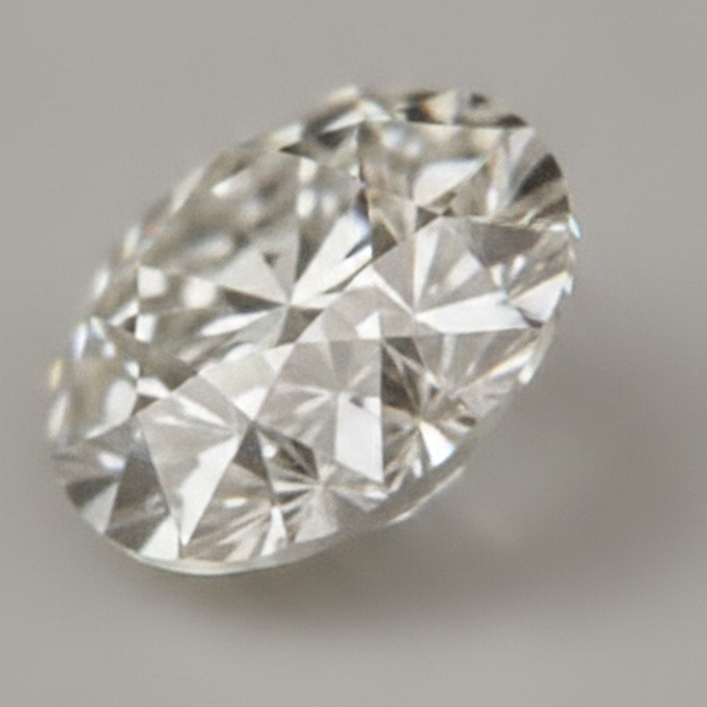 5 Karat loser Diamant, natürlich, authentisch, antik, Alteuropäischer Schliff, rund, H VS1