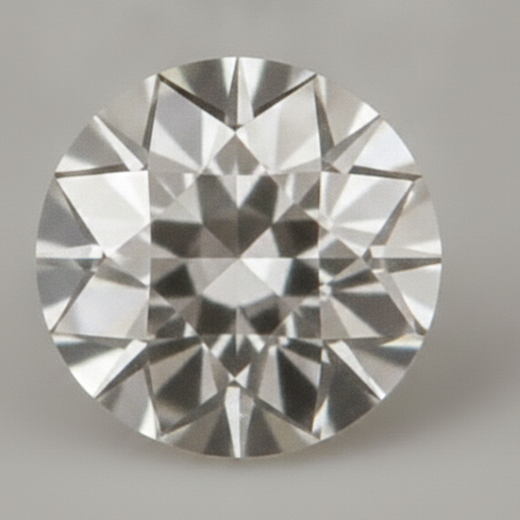 5 Karat loser Diamant, natürlich, authentisch, antik, Alteuropäischer Schliff, rund, H VS1