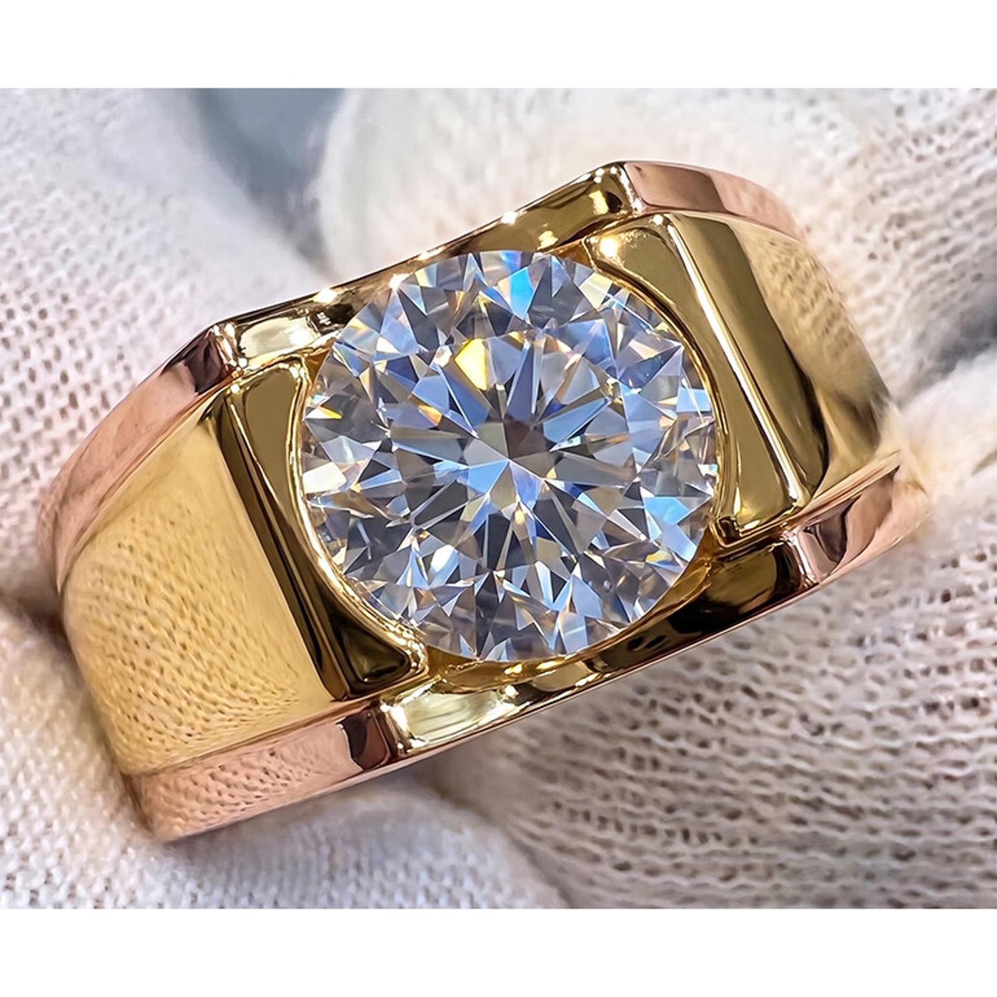 5 Karat Herren-Diamantring