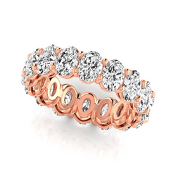 Feiner Diamant Eternity Band 5,28 Karat – 14 Karat Roségold