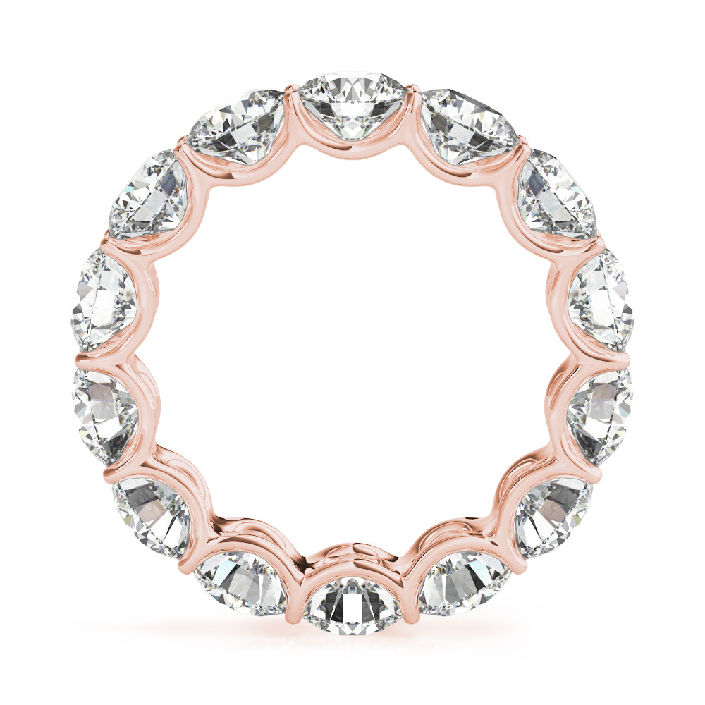 Hochwertiger Brillant Eternity Band 5,60 Karat – Frontansicht